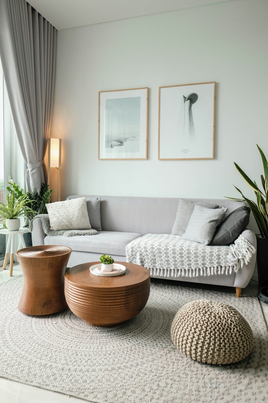 Refreshed living room interior
